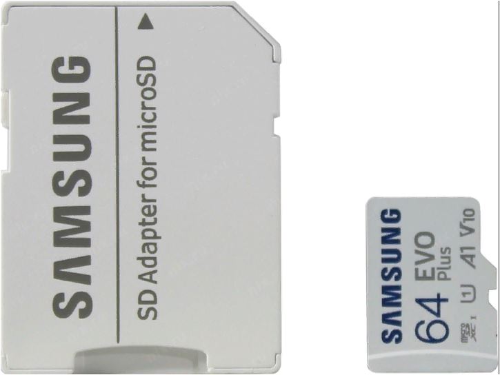 Карта памяти SAMSUNG EVO PLUS 64GB SDXC UHS-I  CLASS 10 Plus adapter MB-MC64KA/RU
