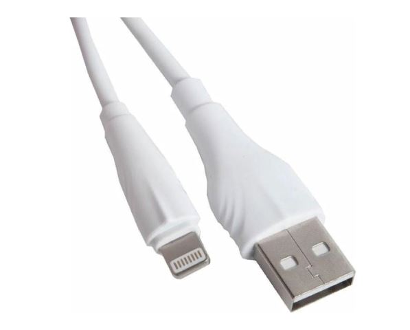 Кабель BOROFONE BX18  USB -iPHONE 5X 1,0м 2.4 A белый
