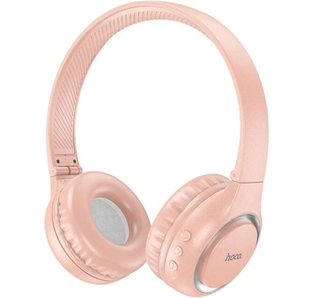 Наушники HOCO W41 Bluetooth 5.0 полноразмерные розовый