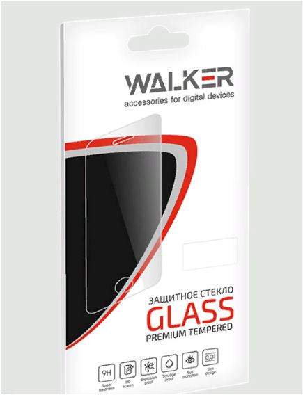 Защитное стекло для IP 6 WALKER  0.3mm/2.5d