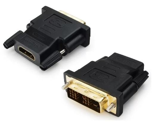 Переходник HDMI(19F) - DVI (19M) Cablexpert  золот.разьемы,A-HDMI-DVI-2