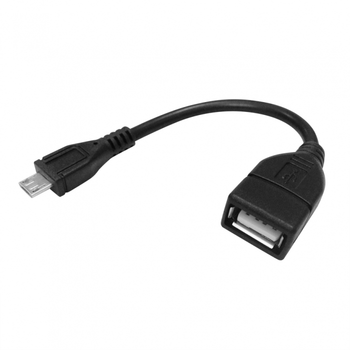 Кабель ROCKBOX USB(F) to microUSB OTG 10см 1A