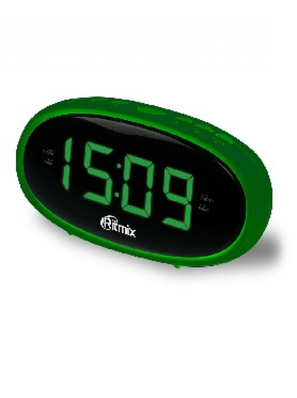 Радиобудильник RITMIX RRC-616 зеленый компактный/2 будильник