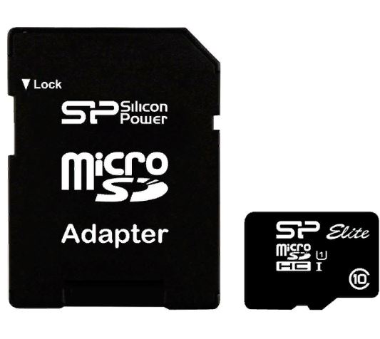 Карта памяти SILICON POWER 64GB MICRO SD CLASS 10 +SD адаптер SP064GBSTH010V10SP