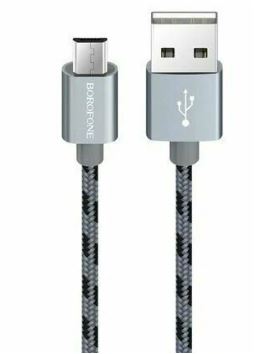 Кабель BOROFONE BX24  USB -microUSB 1,0м 2.4 A белый