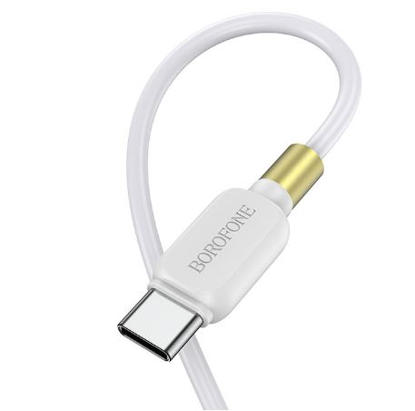 Кабель BOROFONE BX59  USB TYPE-C 1,0м 3A белый