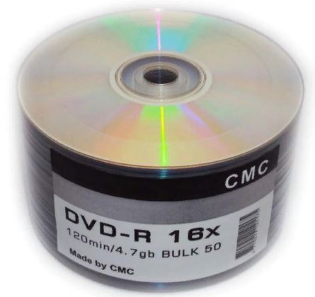 Диск CMC DVD-R 16X FULL INKJET PRINT 50шт в пленке