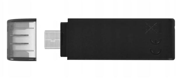 Флеш-карта KINGSTON 128GB Data Traveler 70 черный TYPE-C USB 3.2