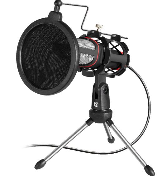 Микрофон DEFENDER GMC300 FORTE игровой, для стрима, 3.5mm [64630]