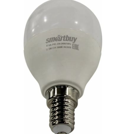 Лампа Smart Buy Светодиодная P45 12W 6000/E14 "ШАРИК" холодный свет