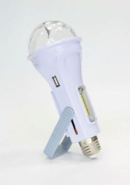 Лампа-проектор вращ. КОСМОС KOCNL-EL158 аккум. фонарь, USB, солнч.бат.