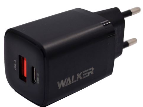 СЗУ 1 USB QC 3A/TYPE-C 18W WALKER WH-60 черный