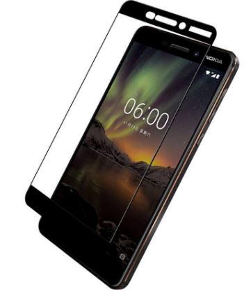 Защитное стекло для NOKIA 6 (2018) 3D черное   Smartbay