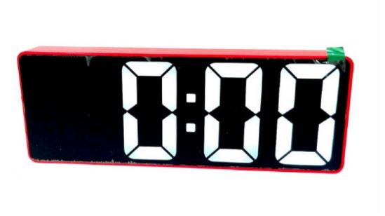 КОСМОС JX012/6 Часы настольные дата+температура (белый)