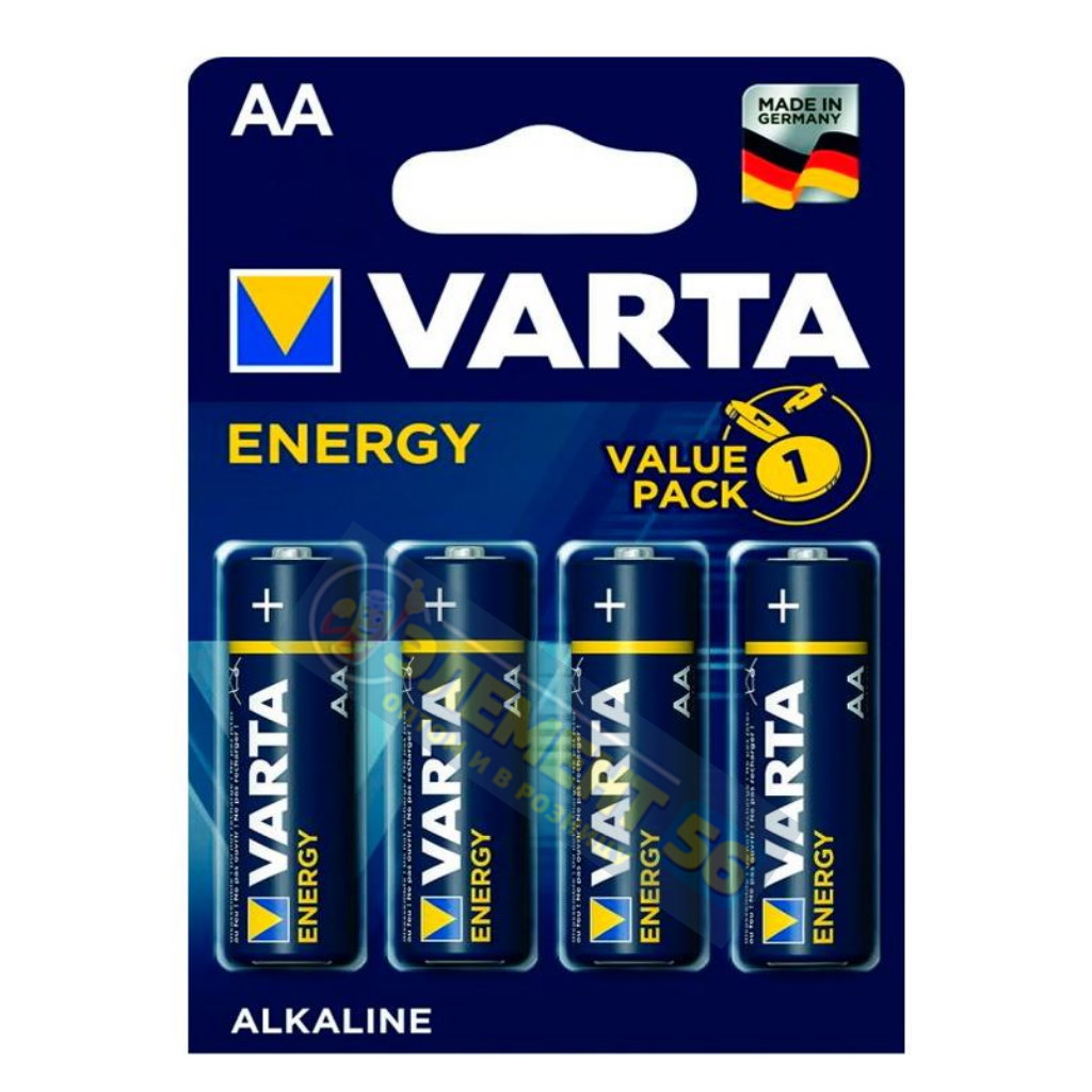 VARTA LR6 ENERGY ALKALINE , AA, MN1500, А316 4BL (4) (80) (400)