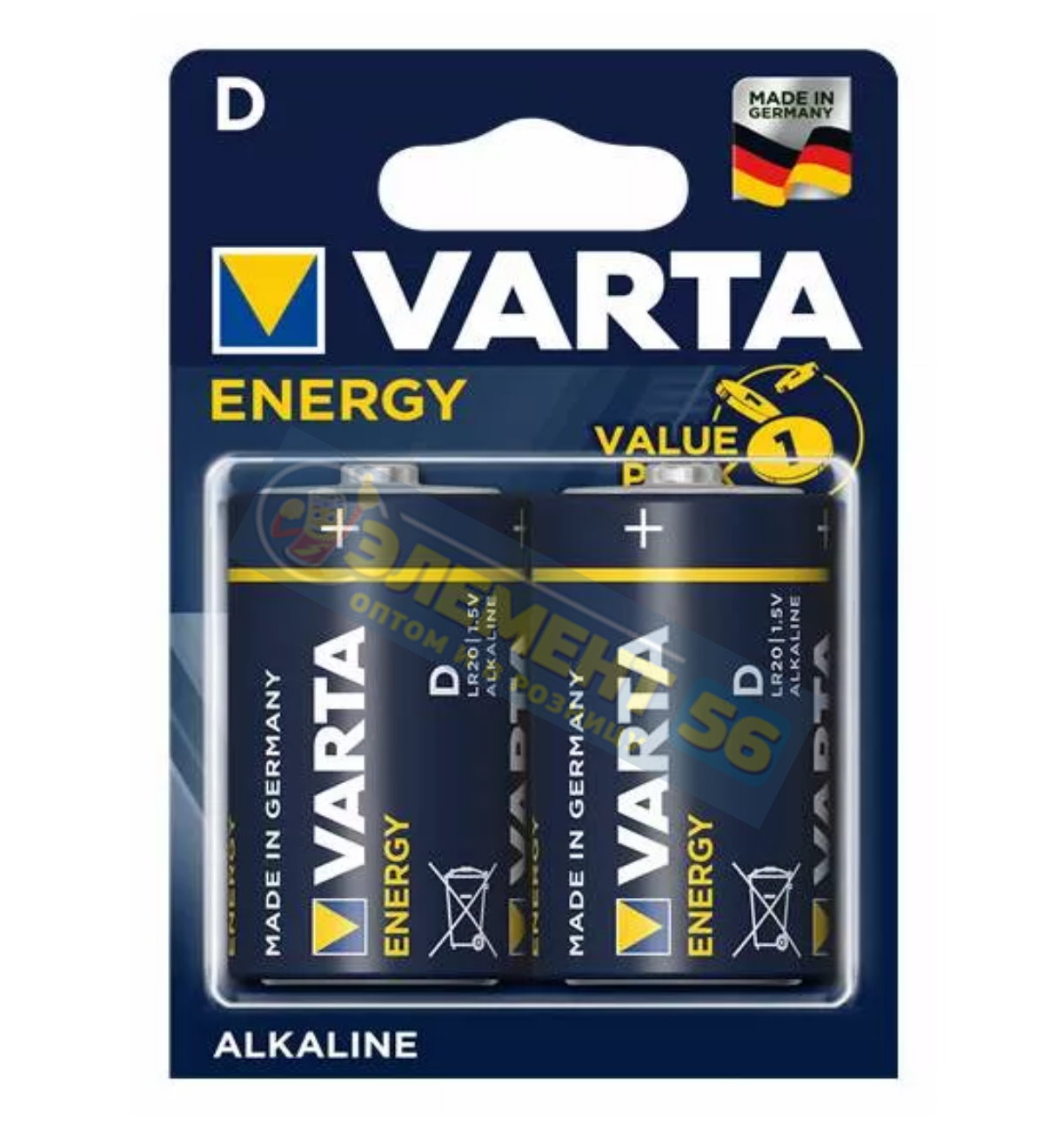 VARTA LR20 ENERGY ALKALINE , MN1300, A373, D 2BL (2) (20) 28