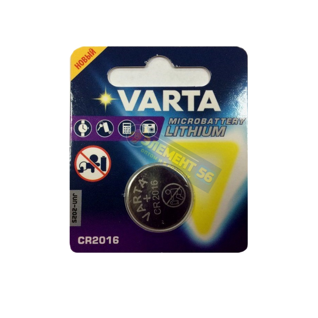 VARTA LITHIUM CR2016 1BL (10) 25