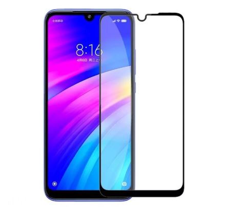 Защитное стекло для Xiaomi Redmi 7 с рамкой черное