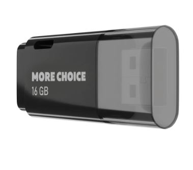 Флеш-карта MORE CHOICE 16GB USB 2,0 MF16 черный прозрачный