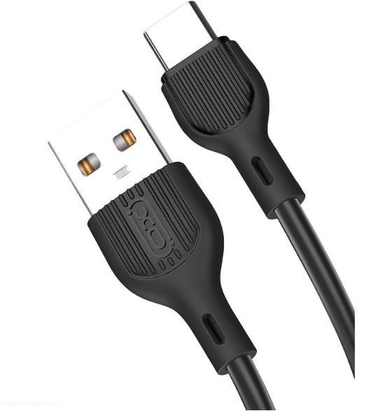 Кабель XO NB-200 Type-C(M) - USB (M) 2м 2.1A  черный