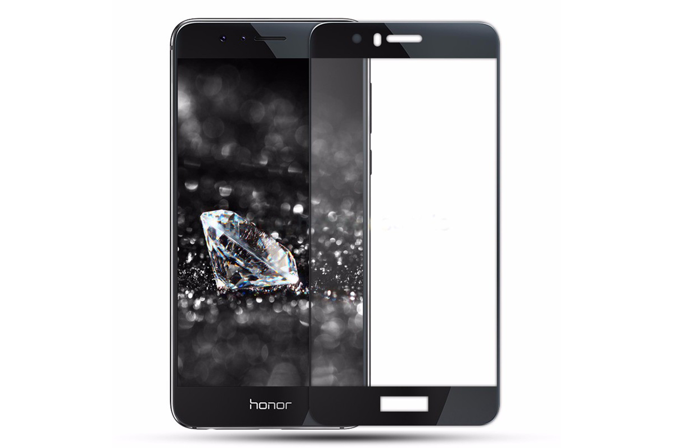 Защитное стекло с пол.покрыт. 5D для HUAWEI Honor 6X, (Full Glass), черное техпак