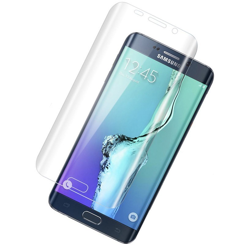 Защитное стекло для Samsung S6 EDGE (3D)  черный  DREAM