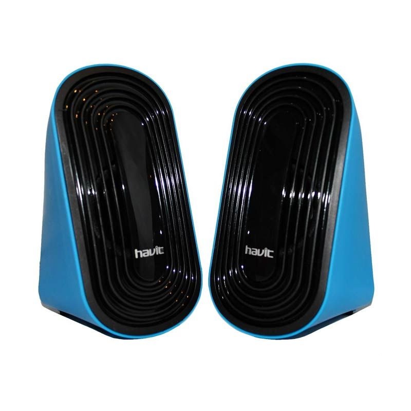 Колонка акустическая  HAVIT HV-SK456 черный/синий 2.0 USB 2х2Вт
