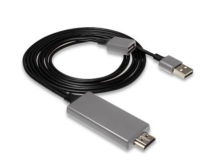Кабель HDMI 1.0м WALKER L7-5B универсальный с питанием USB