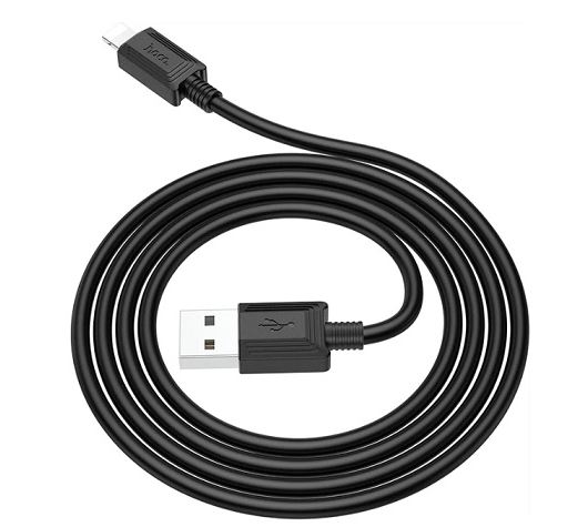 Кабель Hoco X73 2,4A  Lightning 8-pin USB ПВХ 1м черный