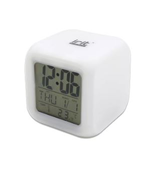 Часы-календарь IR-600. 7 подсветок, термометр