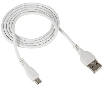Кабель WALKER C325 microUSB - USB (M) 1м 2.4A белый