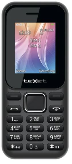 Телефон TeXet TM-123 черный