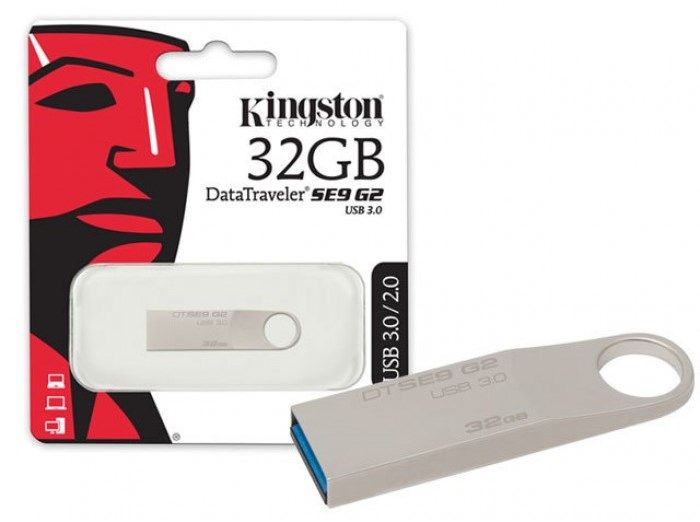Флеш-карта KINGSTON 32GB DTSE-9G2 металлическая USB 2.0