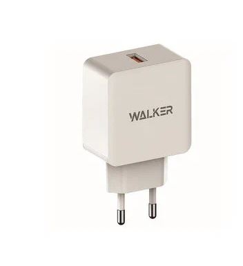СЗУ WALKER WH-25 1 USB 3.0A  TYPE-C QC3.0 быстрая зарядка белый