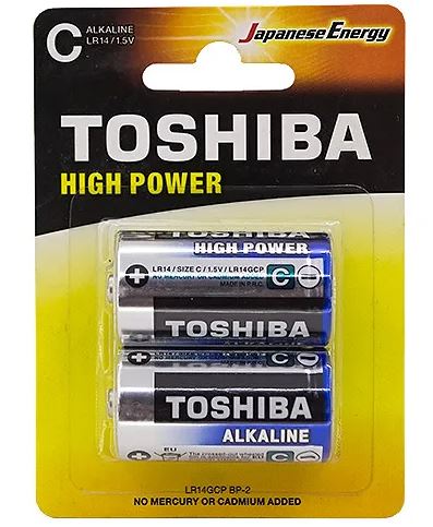 TOSHIBA HIGH POWER LR14, 14C, SR2, 343, C 2BL (2) (20) 26