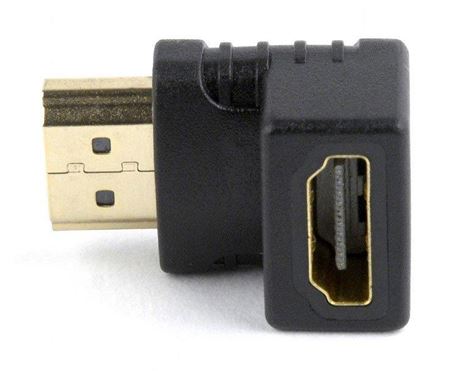 Переходник ГОРИЗОНТ адаптер HDMI A(M)-HDMI A(F) угловой