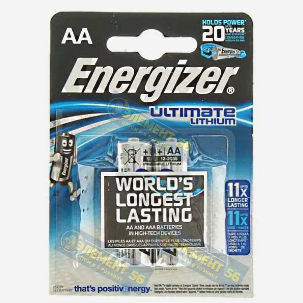 ENERGIZER ULTIMATE LITHIUM FR6, AA, 6106, А316 2BL (2) (24)