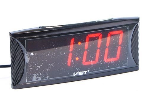 Часы настольные VST-719/1 (красный)
