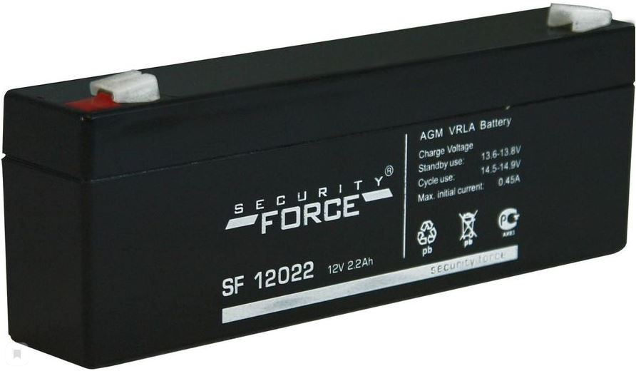 Аккумулятор SECURITY FORCE SF 12022 12V 2.2Ah свинцово-кисллот.