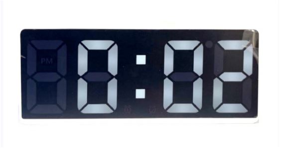 КОСМОС X6628/6 Часы настольные дата+температура (белый)