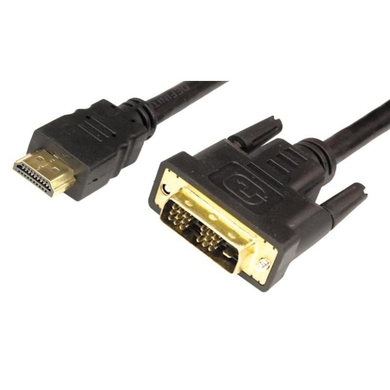 Кабель HDMI+DVI K-122 2м черный