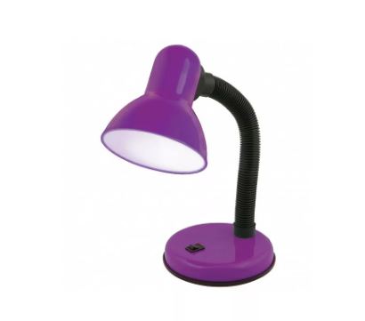 Лампа настольная на основании фиолетовая 230В,60Вт,Е27 TLI-204 UNIEL
