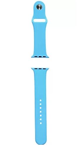 Ремешок 38/40 для Apple Watch силикон голубой