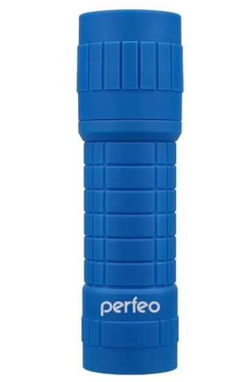 Фонарь PERFEO PF-B4162 голубой пластик 100Lm 3Вт 3AAA