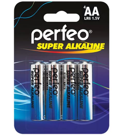 PERFEO SUPER ALKALINE LR6, AA, MN1500, А316 4BL 29