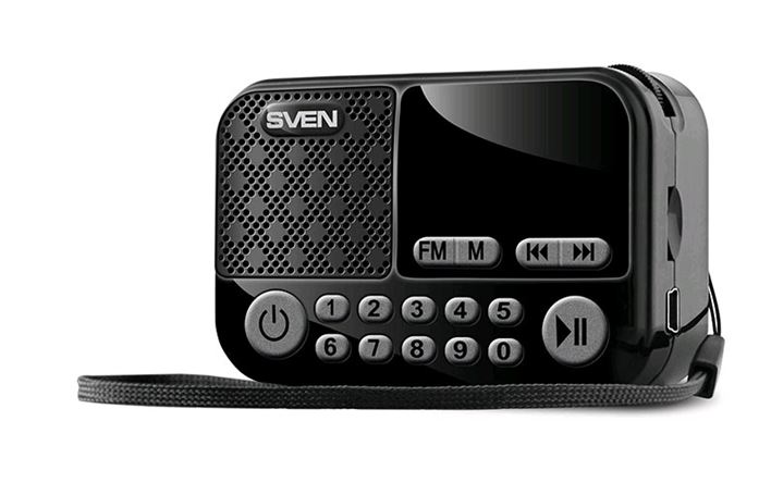 Радиоприемник SVEN PS-25 аккум./USB/SD/дисплей 3Вт