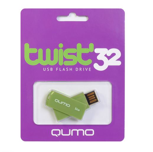 Флеш-карта QUMO 32GB TWIST  USB 2.0 QM32GUD-TW-Pistachio