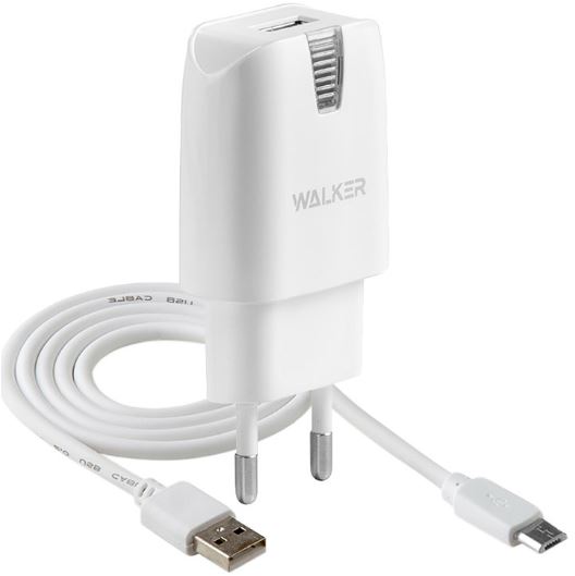 СЗУ WALKER WH-21 1 USB 2.1A MICRO  белый