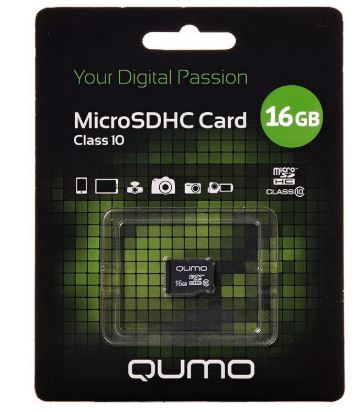 Карта памяти QUMO 16GB MicroSDHC class 10 UHS1 3.0 без адаптера QM16GMICSDHC10U1NA