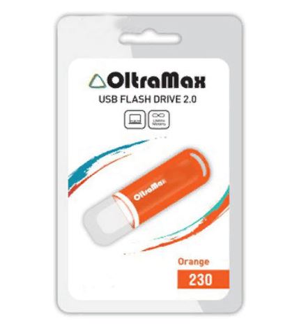 Флеш-карта OLTRAMAX 16GB 230 ORANGE USB 2.0